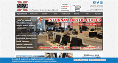 Desktop Screenshot of infornax.hu